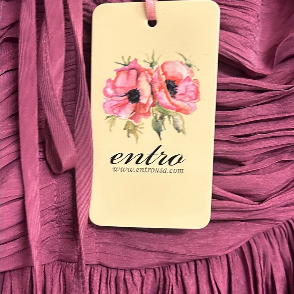 Entro Plum Ruched Blouse - Picture 2 of 4